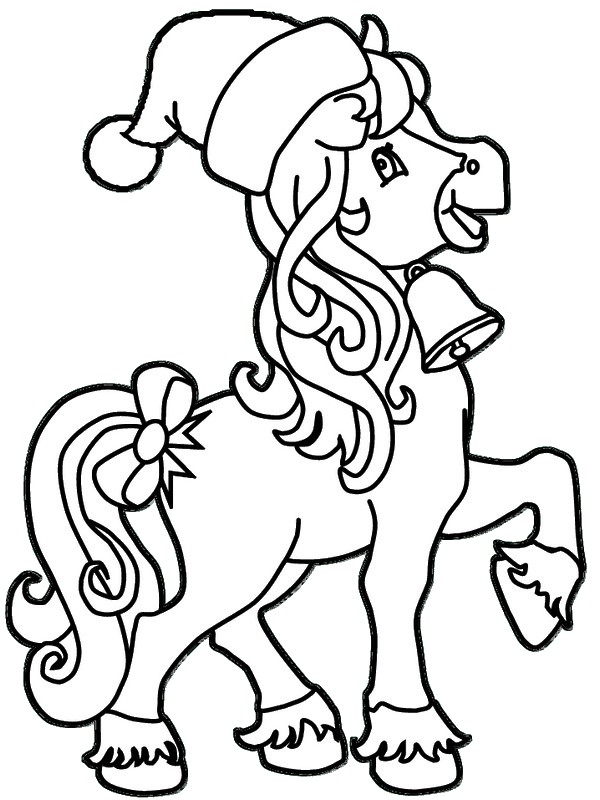 immagine Un piccolo cavallo con  un cappello